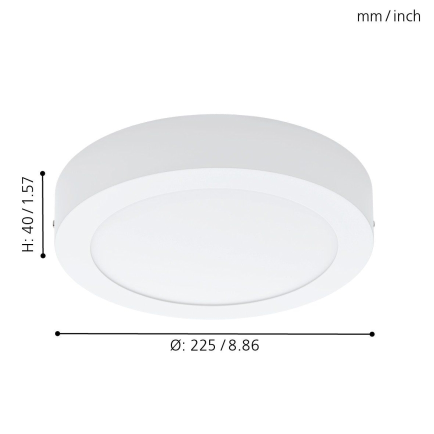 Eglo 94076 - LED stropné svietidlo FUEVA 1 LED/16,47W/230V