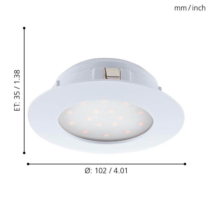 Eglo 95887- LED podhľadové svietidlo PINEDA 1xLED/12W/230V