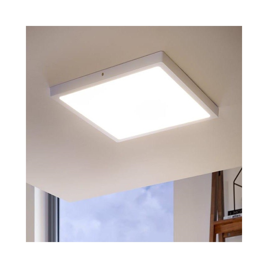 Eglo 97264 - LED Stropné svietidlo FUEVA 1 1xLED/25W/230V biela hranatý 2500 lm