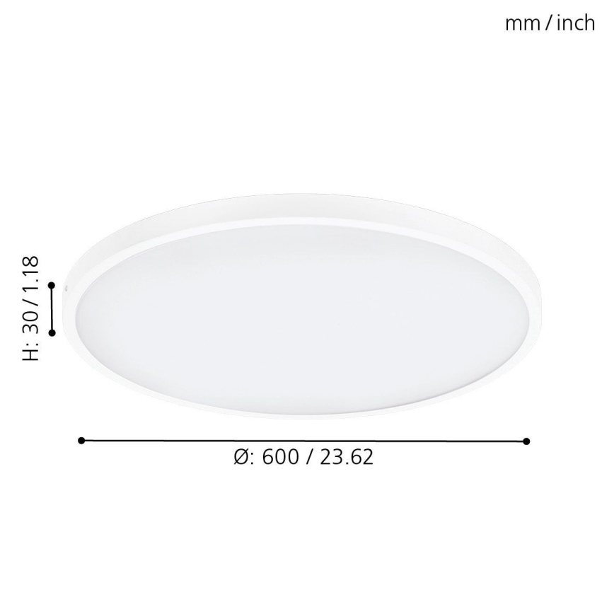 Eglo 97279 - LED Stmievateľné stropné svietidlo FUEVA 1 1xLED/27W/230V