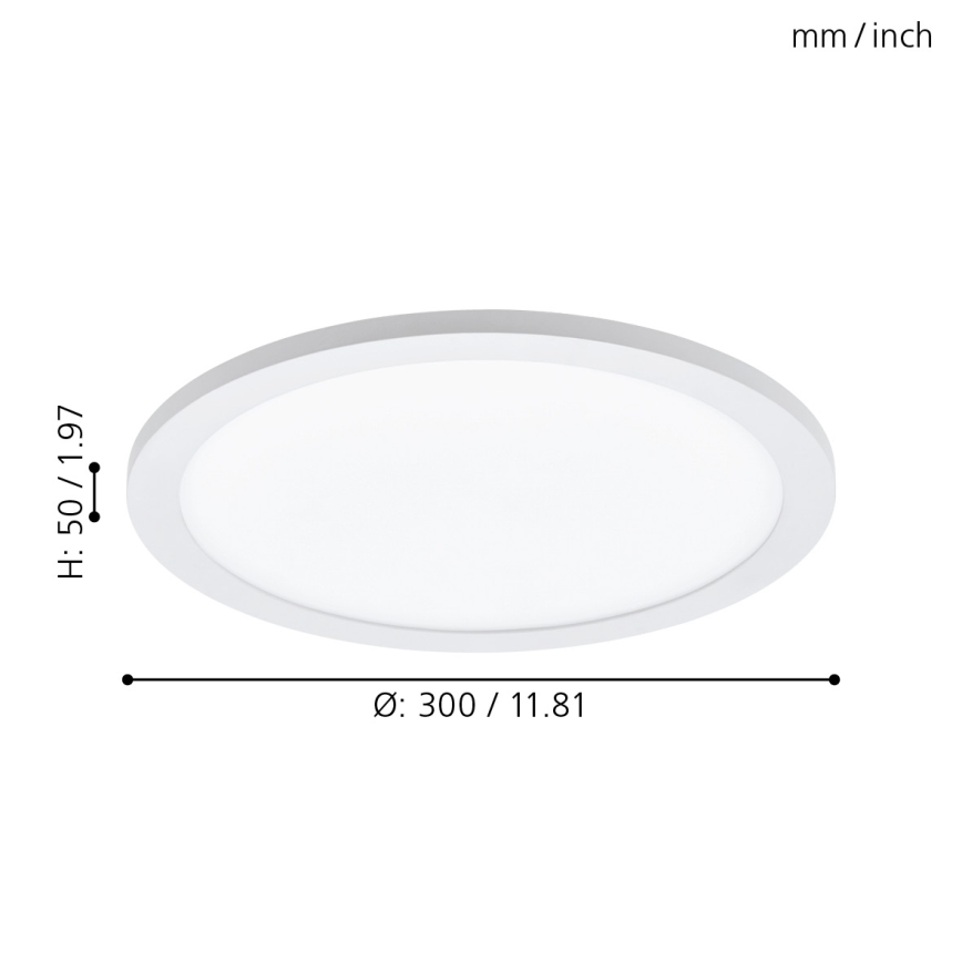 Eglo - LED Stmievateľné stropné svietidlo LED/14W/230V + diaľkové ovládanie