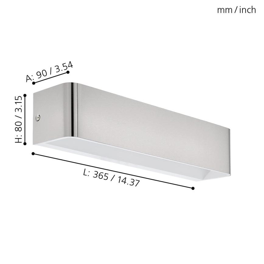 Eglo 98426 - LED Nástenné svietidlo SANIA LED/12W/230V