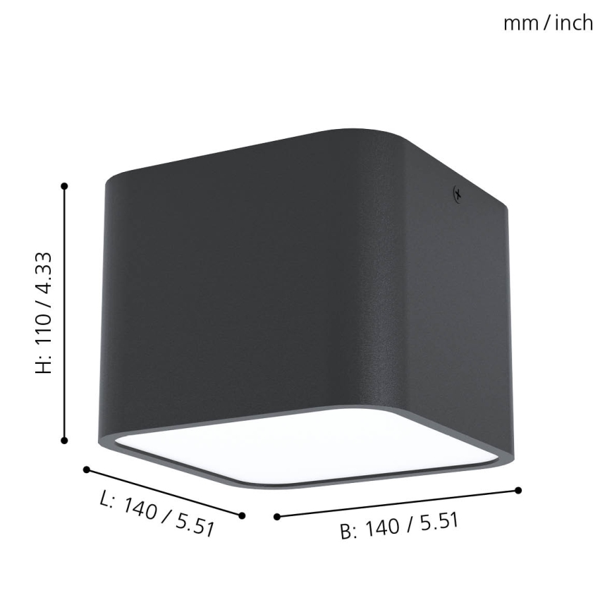 Eglo 99283 - Stropné svietidlo GRIMASOLA 1xE27/28W/230V