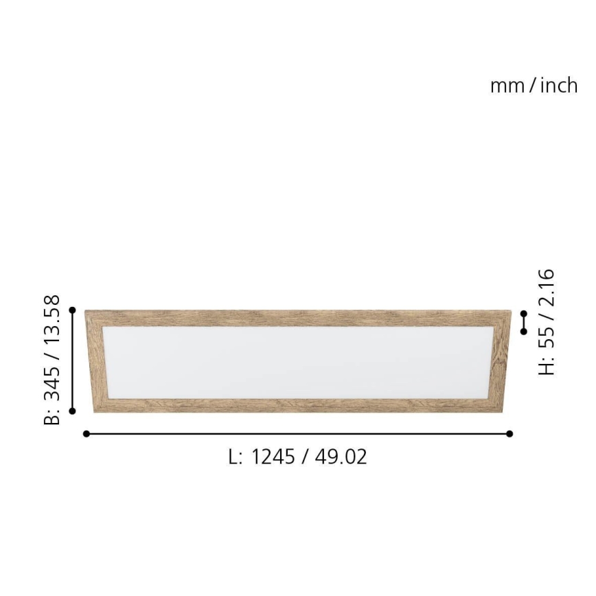 Eglo - LED Stropné svietidlo LED/32W/230V 345x1245 mm