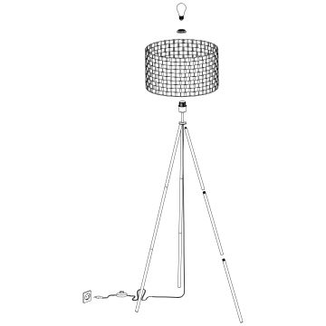 Eglo - Stojacia lampa 1xE27/40W/230V