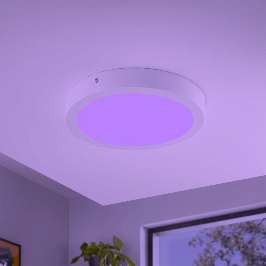 Eglo - LED RGBW Stmievateľné stropné svietidlo FUEVA-C LED/21W/230V + diaľkové ovládanie