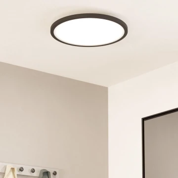 Eglo - LED Stmievateľné stropné svietidlo LED/33,5W/230V pr. 45 cm čierna