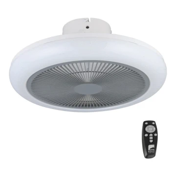 Eglo - LED Stmievateľný stropní ventilátor LED/25,5W/230V šedá + diaľkové ovládanie