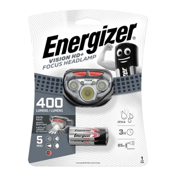 Energizer - LED Čelovka s červeným svetlom LED/3xAAA IPX4