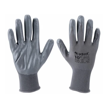 Extol Premium - Pracovné rukavice veľkosť 10" šedá