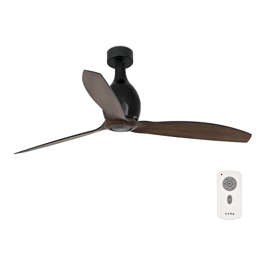 FARO 32028 - Stropný ventilátor MINI ETERFAN čierna pr. 128 cm + diaľkové ovládanie