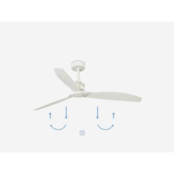 FARO 32101WP - Stropný ventilátor JUST FAN biela pr. 128 cm + diaľkové ovládanie