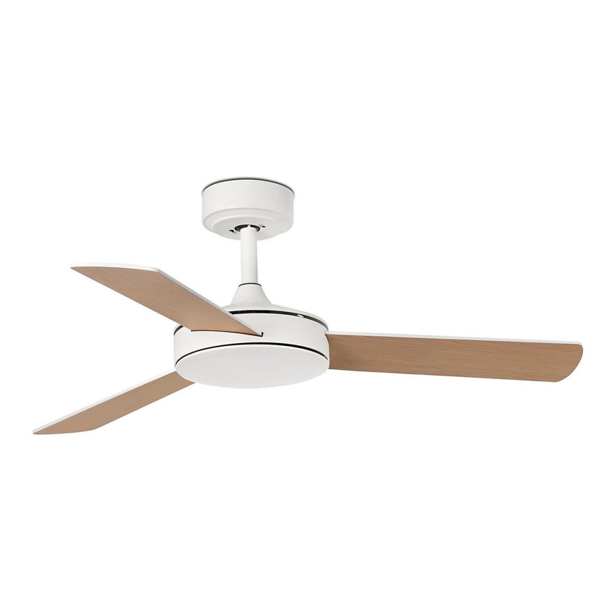 FARO 33603DC - Stropný ventilátor MINI MALLORCA S hnedá/biela pr. 106 cm + diaľkové ovládanie