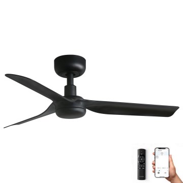 FARO 33822WP - Stropný ventilátor MINI PUNT S čierna pr. 90 cm SMART + diaľkové ovládanie