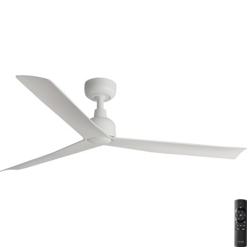 FARO 34274 - Stropný ventilátor MARINE M biela pr. 125 cm IP44 + diaľkové ovládanie