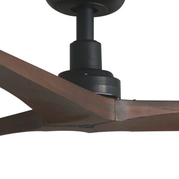 FARO 34276WP - Stropný ventilátor KLIM L drevo/čierna pr. 150 cm + diaľkové ovládanie