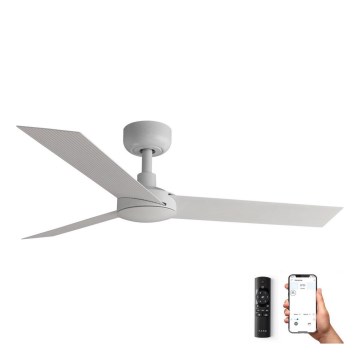 FARO 34288WP - Stropný ventilátor CRUISER S biela pr. 106 cm SMART + diaľkové ovládanie