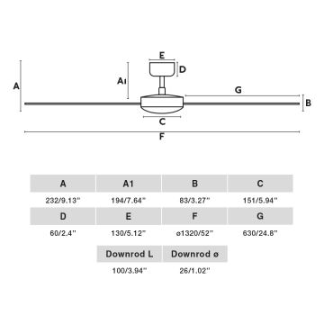 FARO 34291WP - Stropný ventilátor CRUISER L čierna pr. 132 cm SMART + diaľkové ovládanie