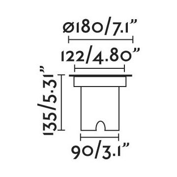 FARO 70309 - LED Vonkajšie nájazdové svietidlo GEISER LED/15W/230V IP67