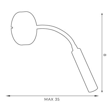 Flexibilná lampička ARDEN 1xG9/8W/230V biela