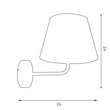 Flexibilné svietidlo ARDEN 1xE27/60W/230V čierna/zlatá