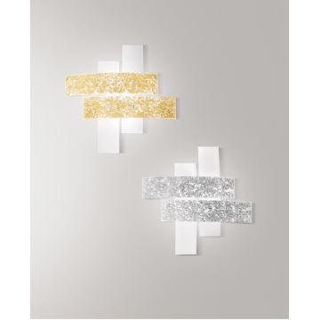 Gea Luce LARA P M arg - Stropné svietidlo LARA 2xE27/70W/230V 70 cm strieborná