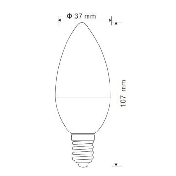 Globo - LED Stmievateľná žiarovka E14/5W/230V 4000K