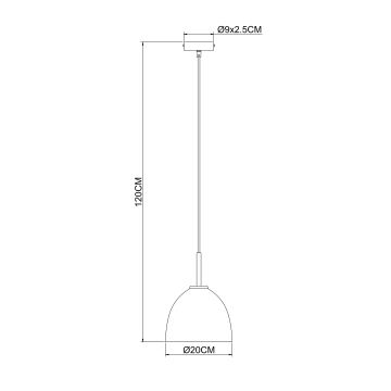 Globo - Luster na lanku 1xE27/60W/230V