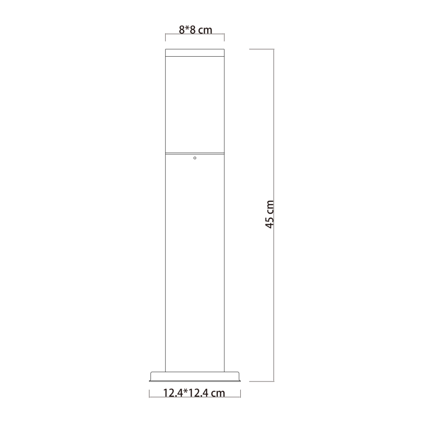 Globo - Vonkajšia lampa 1xE27/15W/230V 45 cm IP44