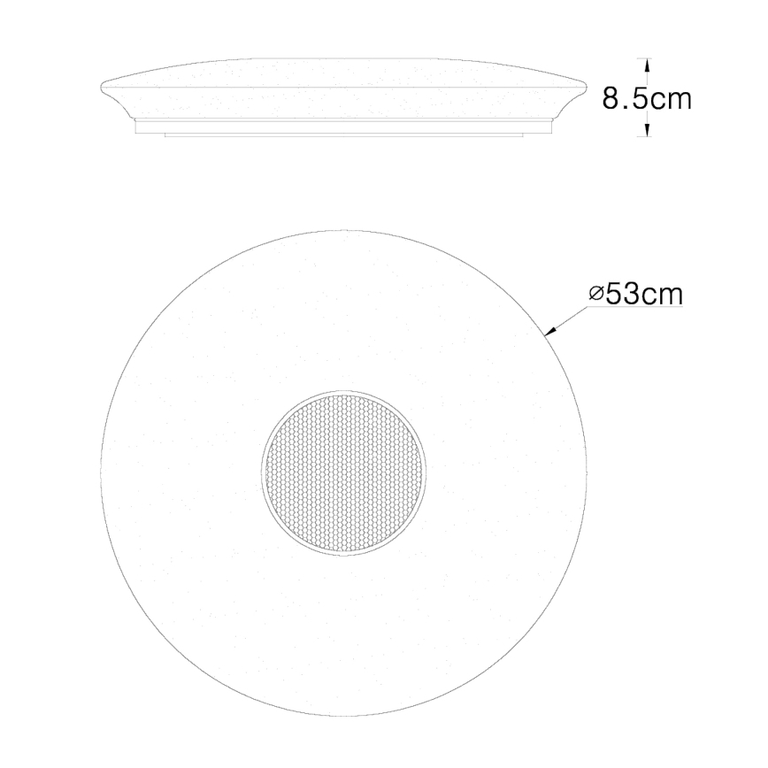 Globo - LED RGBW Stmievateľné stropné svietidlo LED/50W/230V + diaľkové ovládanie