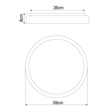 Globo - LED Stmievateľné stropné svietidlo LED/18W/230V + diaľkové ovládanie