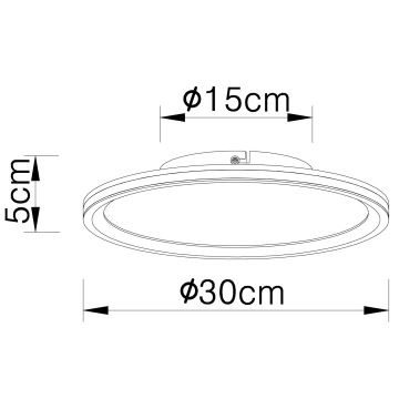 Globo - LED Stropné svietidlo LED/30W/230V pr. 30 cm