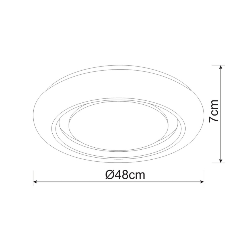 Globo - LED Stmievateľné stropné svietidlo LED/28W/230V + diaľkové ovládanie