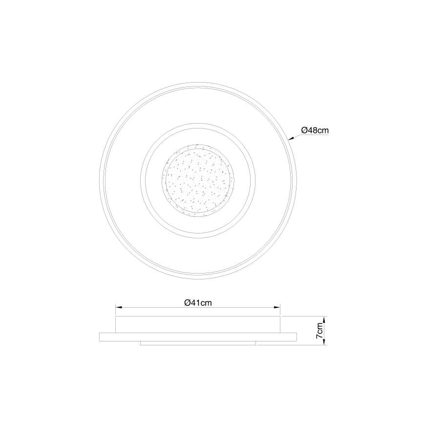 Globo - LED Stmievateľné stropné svietidlo LED/36W/230V 2700-6000K + diaľkové ovládanie