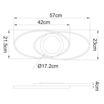 Globo - LED Stropné svietidlo LED/24W/230V