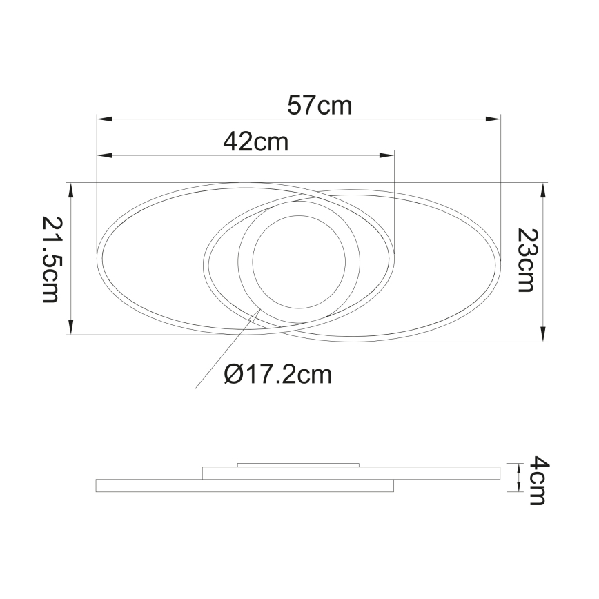 Globo - LED Stropné svietidlo LED/24W/230V