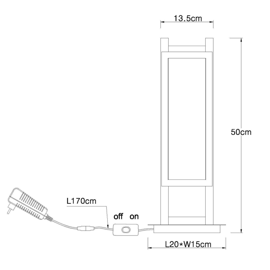 Globo - LED Stolná lampa LED/20W/230V