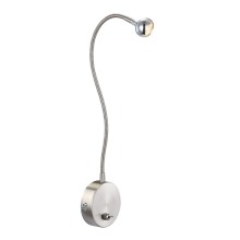 Globo - LED Flexibilná lampička LED/3W/230V chróm