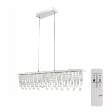 Globo - LED Stmievateľný krištáľový luster na lanku LED/24W/230V 3000-6000K + diaľkové ovládanie