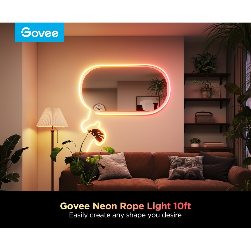 Govee - Neon 2 MATTER ohybný LED pásik 3m RGBIC Wi-Fi IP67