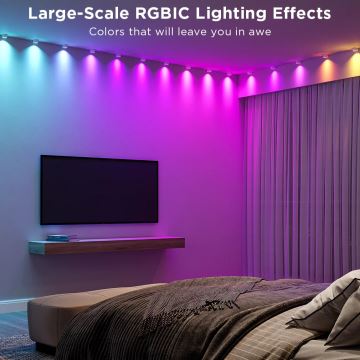Govee - RGBIC LED Svetelná reťaz 5m Wi-Fi