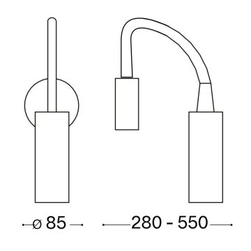 Ideal Lux - LED Flexibilná lampička FOCUS LED/3,5W/230V CRI 90 biela