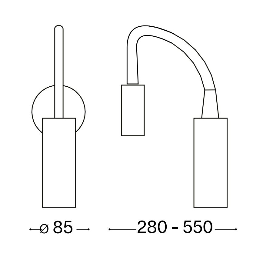 Ideal Lux - LED Flexibilná lampička FOCUS LED/3,5W/230V CRI 90 biela