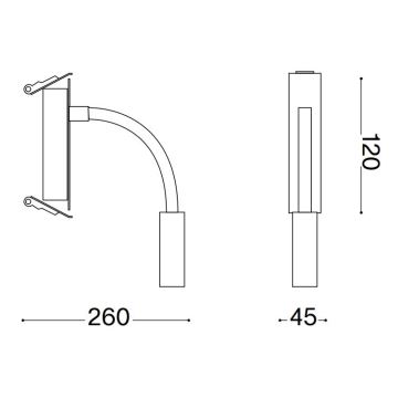 Ideal Lux - LED Flexibilná lampička IO LED/3W/230V CRI 90 čierna