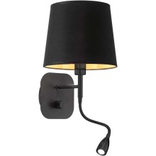 Ideal Lux - LED Flexibilná nástenná lampa NORDIK 1xE14/40W + LED/1,5W/230V