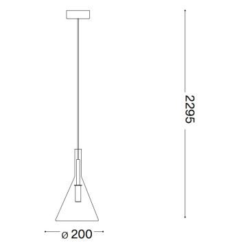 Ideal Lux - LED Luster na lanku EMPIRE 1xG9/3W/230V