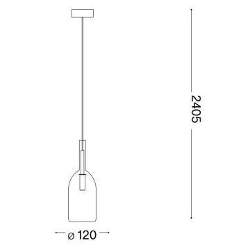 Ideal Lux - LED Luster na lanku EMPIRE 1xG9/3W/230V