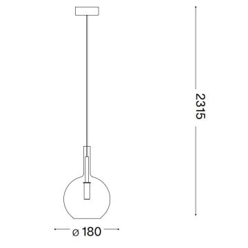 Ideal Lux - LED Luster na lanku EMPIRE 1xG9/3W/230V