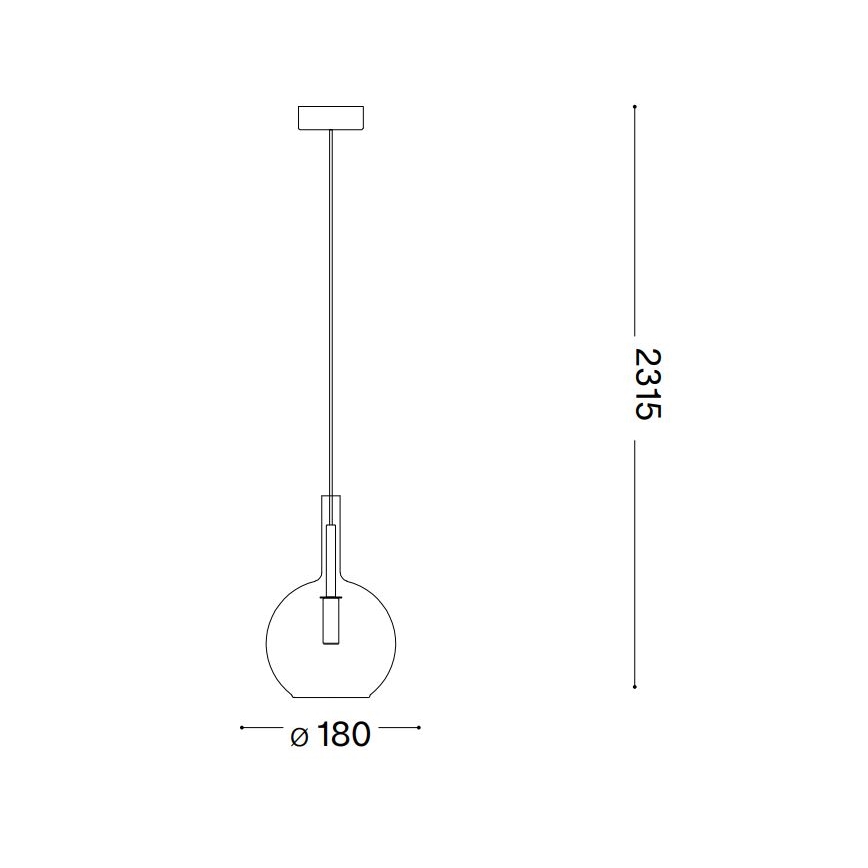 Ideal Lux - LED Luster na lanku EMPIRE 1xG9/3W/230V