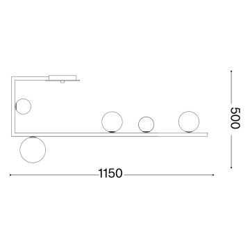 Ideal Lux - LED Luster na tyči BIRDS 5xG9/3W/230V